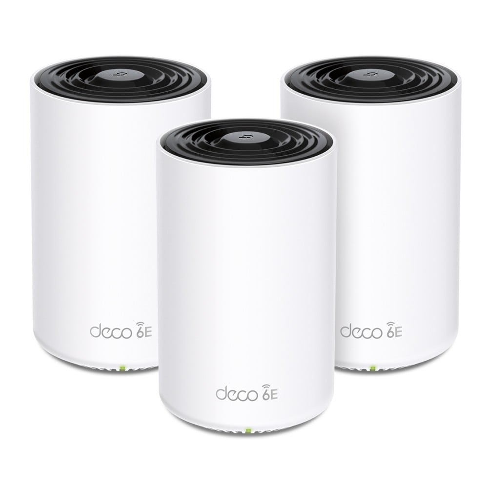 TP-LINK AXE5400 Whole Home Mesh Wi-Fi 6E System Tri-Band 574Mbps at 2.4GHz + 2402Mbps at 5GHz + 2402Mbps at 6GHz