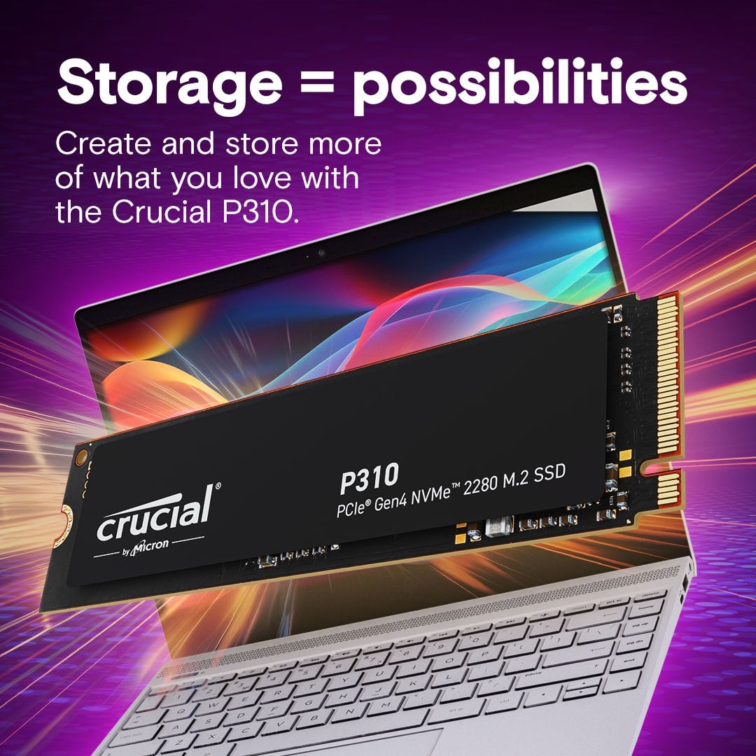 Crucial P310 500 Go M.2 PCI Express 4.0 NVMe