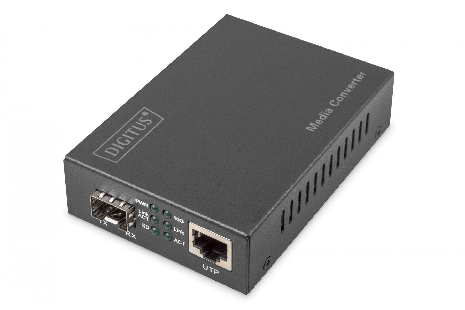 Digitus DN-82211 convertisseur de support réseau 10000 Mbit/s Noir