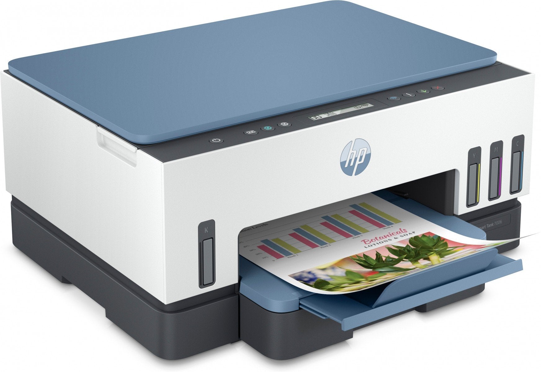 HP Smart Tank 7006 All-in-One MFP colour inkjet refillable 216x297mm A4 13ppm Copy 15ppm Print 250sheets USB Wi-Fi Bluetooth
