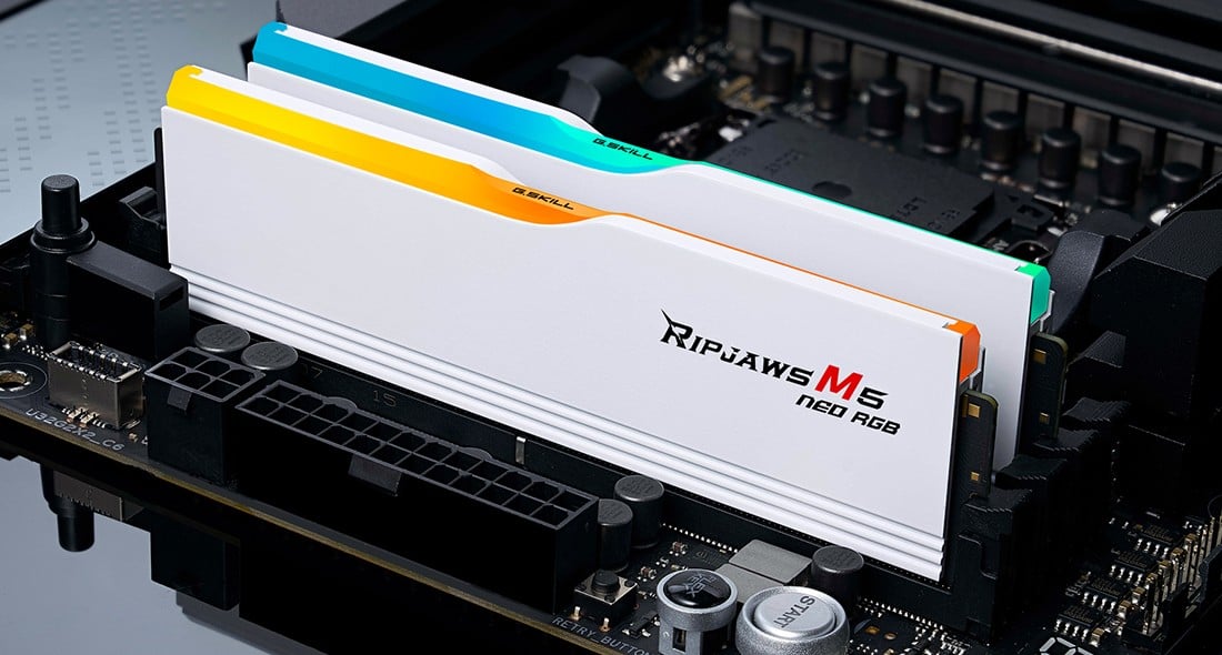 G.Skill Ripjaws M5 RGB F5-6000J2836G32GX2-RM5NRW module de mémoire 64 Go 2 x 32 Go DDR5 6000 MT/s