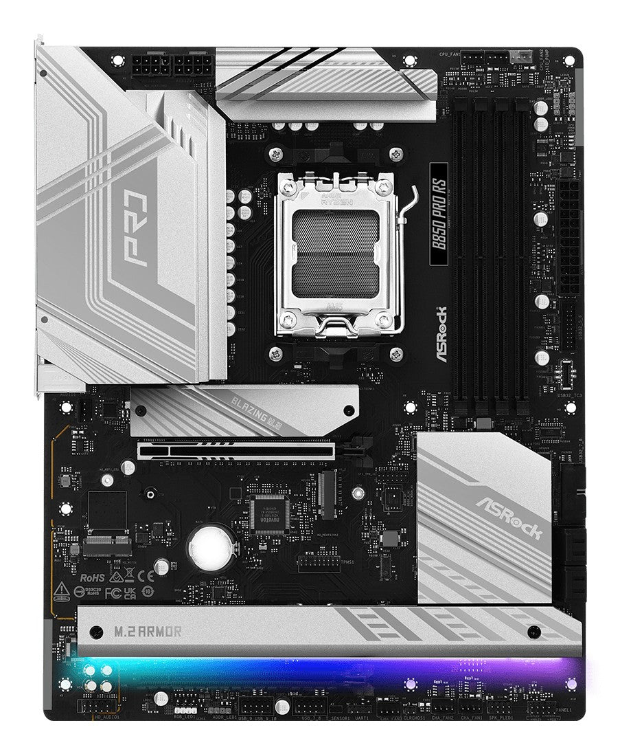 ASRock 90-MXBQK0-A0UAYZ Carte mere B850 Pro RS ATX avec DDR5 et Ethernet 2,5 Gigabit