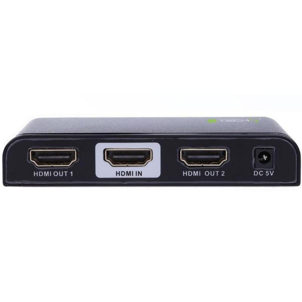 Techly IDATA HDMI2-4K2 Répartiteur HDMI 2.0 4K@60Hz 1x2 Actif