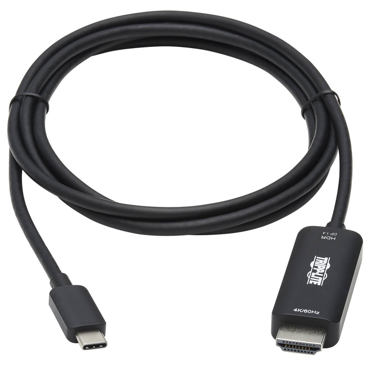Câble adaptateur actif USB-C vers HDMI série Tripp Lite (M/M), 4K 60 Hz, HDR, HDCP 2.2, DP 1.4 Alt Mode, Noir, 3 pi (0,9 m)