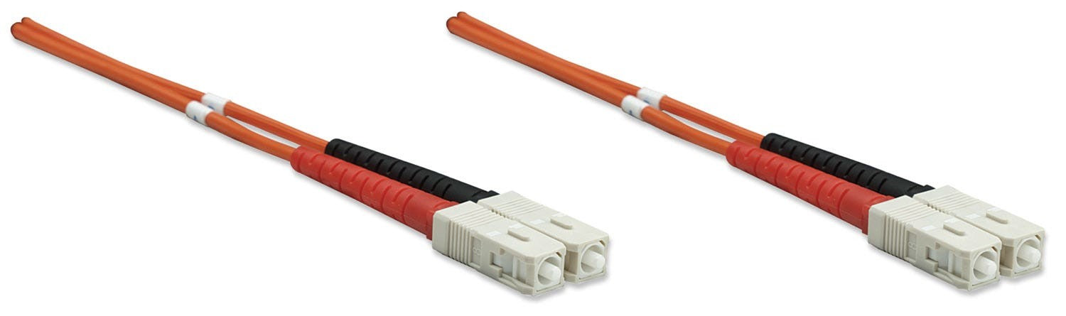 Intellinet 0.5m SC M/M câble de fibre optique OM2 Orange