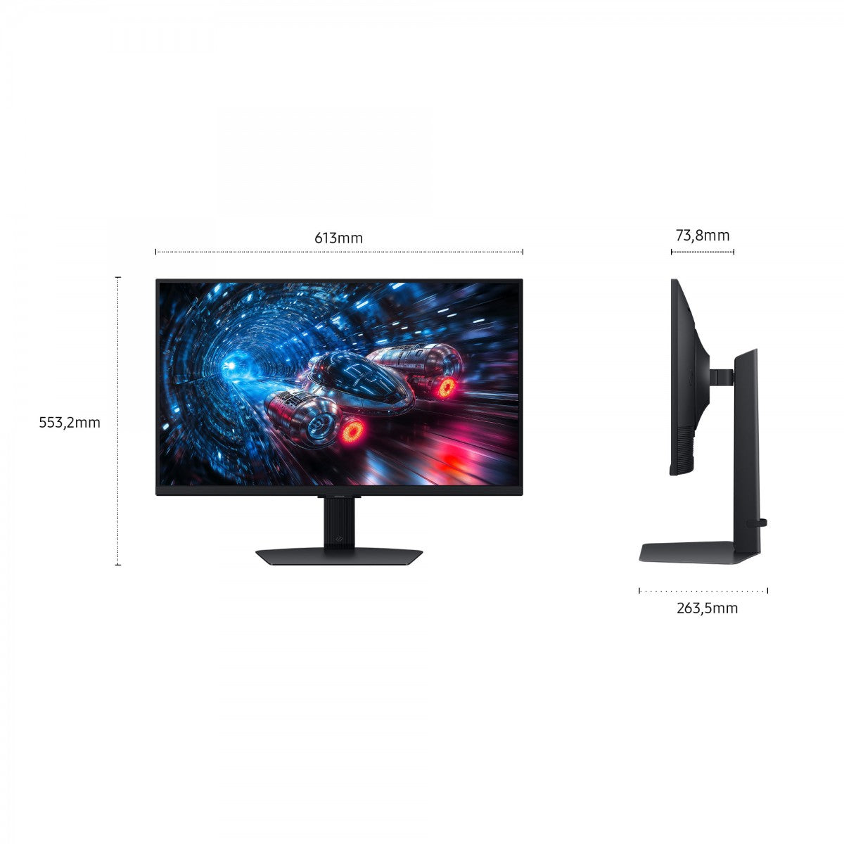 "Samsung G70F écran plat de PC 68,6 cm (27"") 3840 x 2160 pixels 4K Ultra HD LCD Noir"
