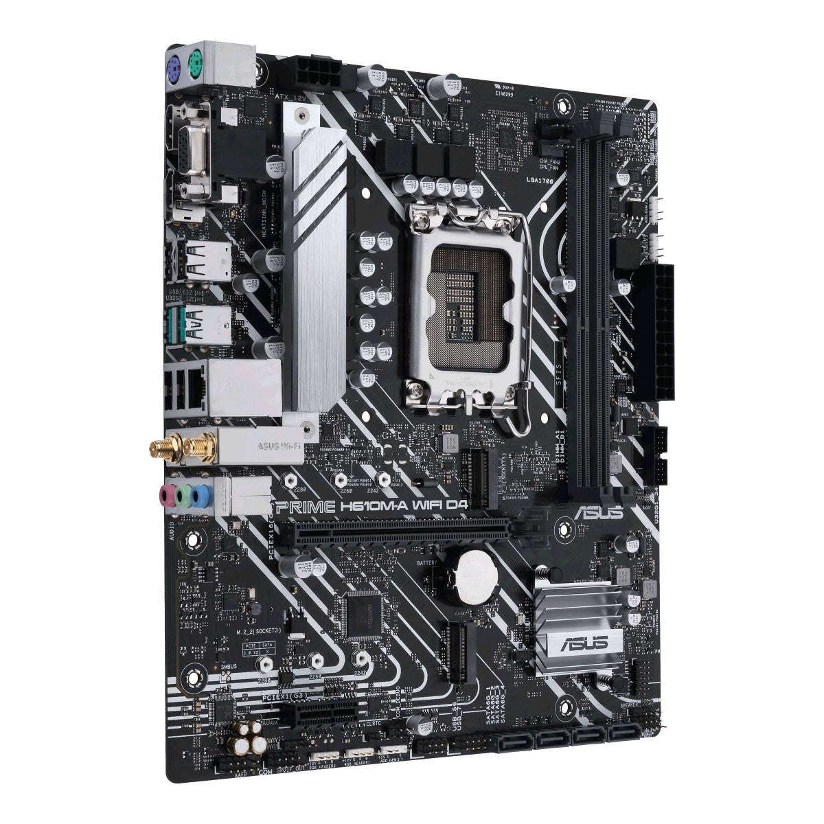 ASUS PRIME H610M-A WIFI D4 Intel H610 LGA 1700 2DDR4 1xPCIe 4.0 x16 2xM.2 4xSATA 6Gb/s 4xUSB 3.2 microATX MB