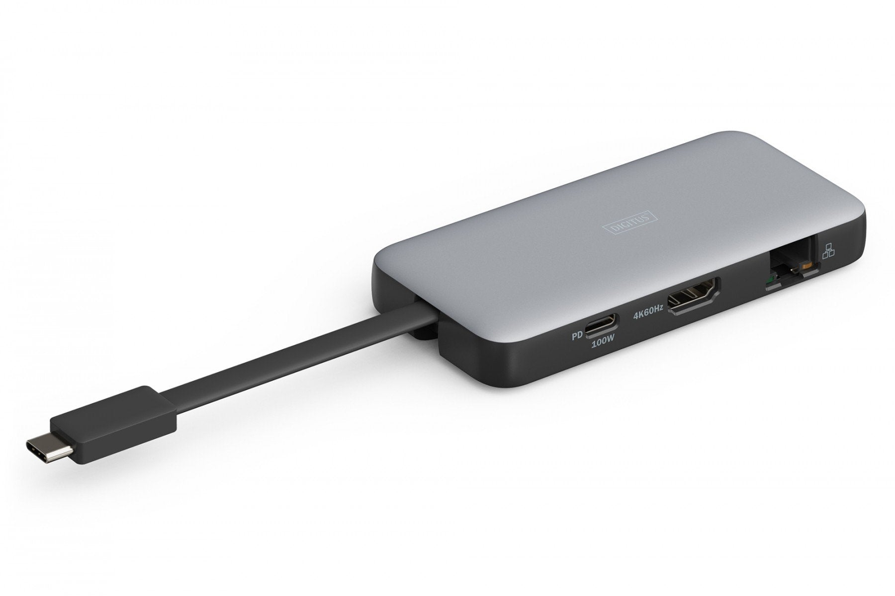 Station d'accueil de voyage USB-C 7 ports, max. 4K/60Hz avec HDR, HDMI, USB-A 3.2 Gen1, Ethernet Gigabit SD/Micro SD, PD 100W