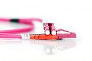 DIGITUS Fiber Optic Patch Cord LC to LC Multimode OM4 - 2m Duplex color RAL4003 Length 2m