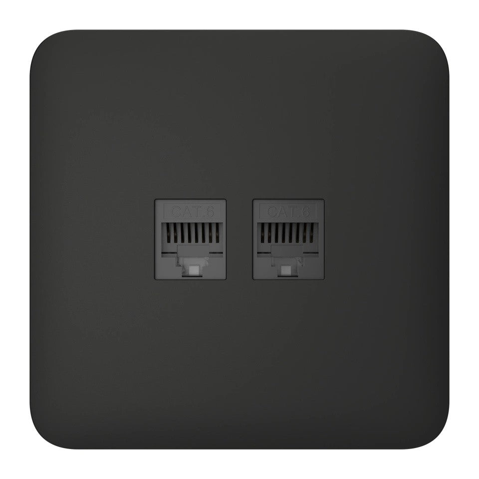 Ajax Systems 126188.317.BL SoloCover (LAN) - noir