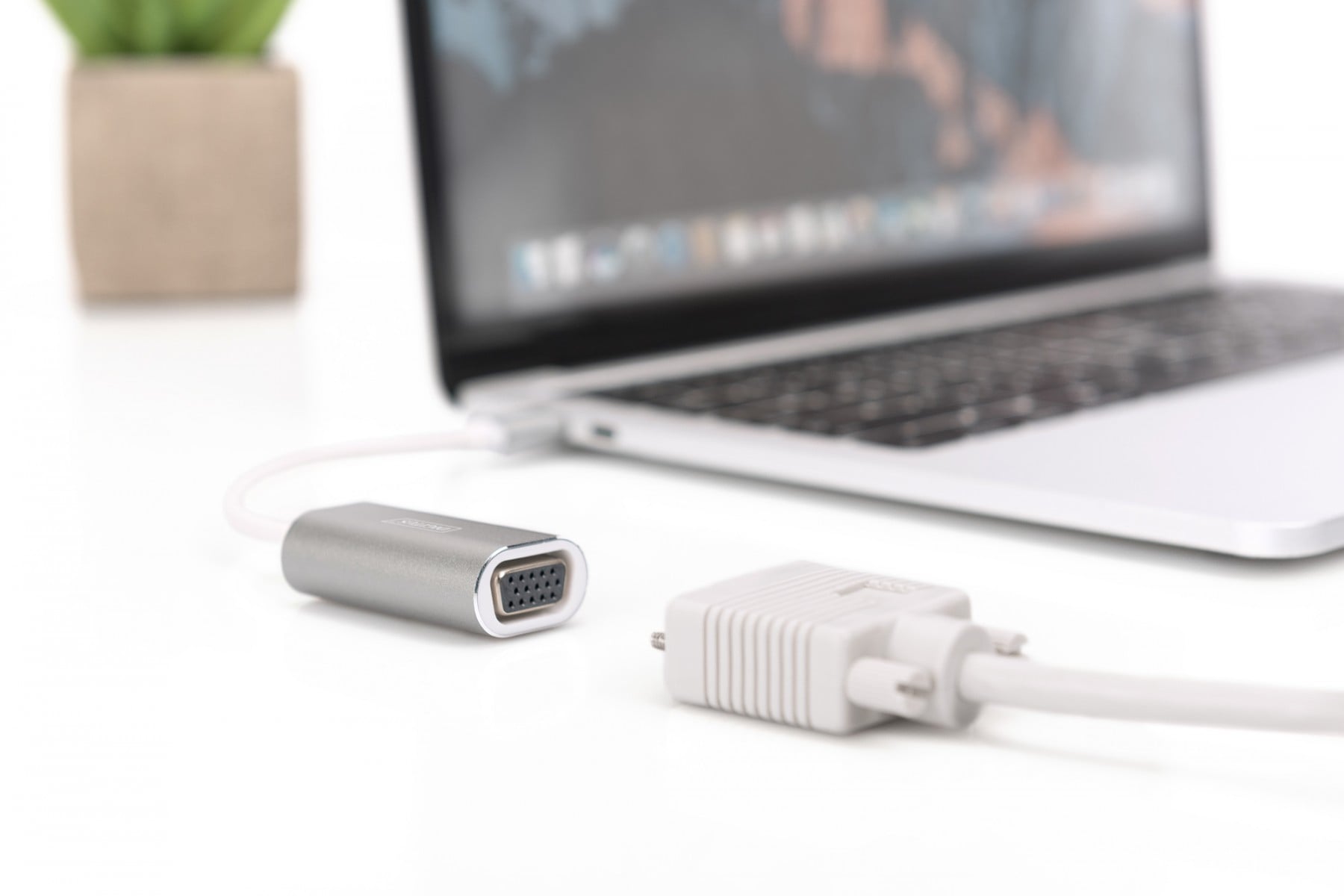 Digitus DA-70837 câble vidéo et adaptateur 0,2 m VGA (D-Sub) Blanc