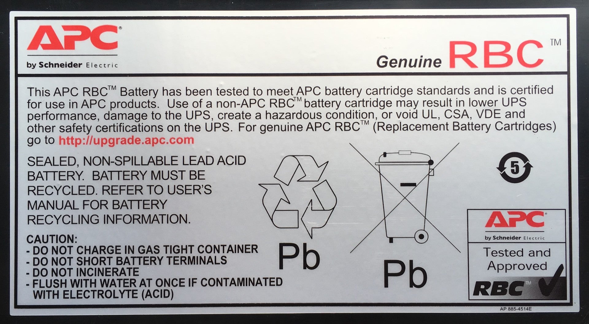 APC Replacement Battery Cartridge #34