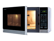 Sharp Home Appliances R-242INW - Comptoir - Micro-ondes uniquement - 20 L - 800 W - Argent - Gauche