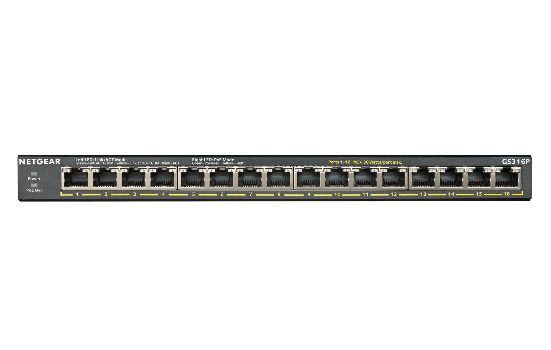 16Port GBPoE+Unmnged Switch 115W+FlexPoE
