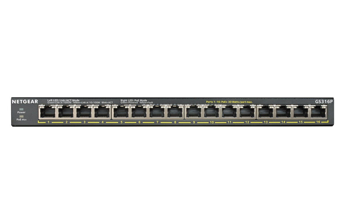 16Port GBPoE+Unmnged Switch 115W+FlexPoE