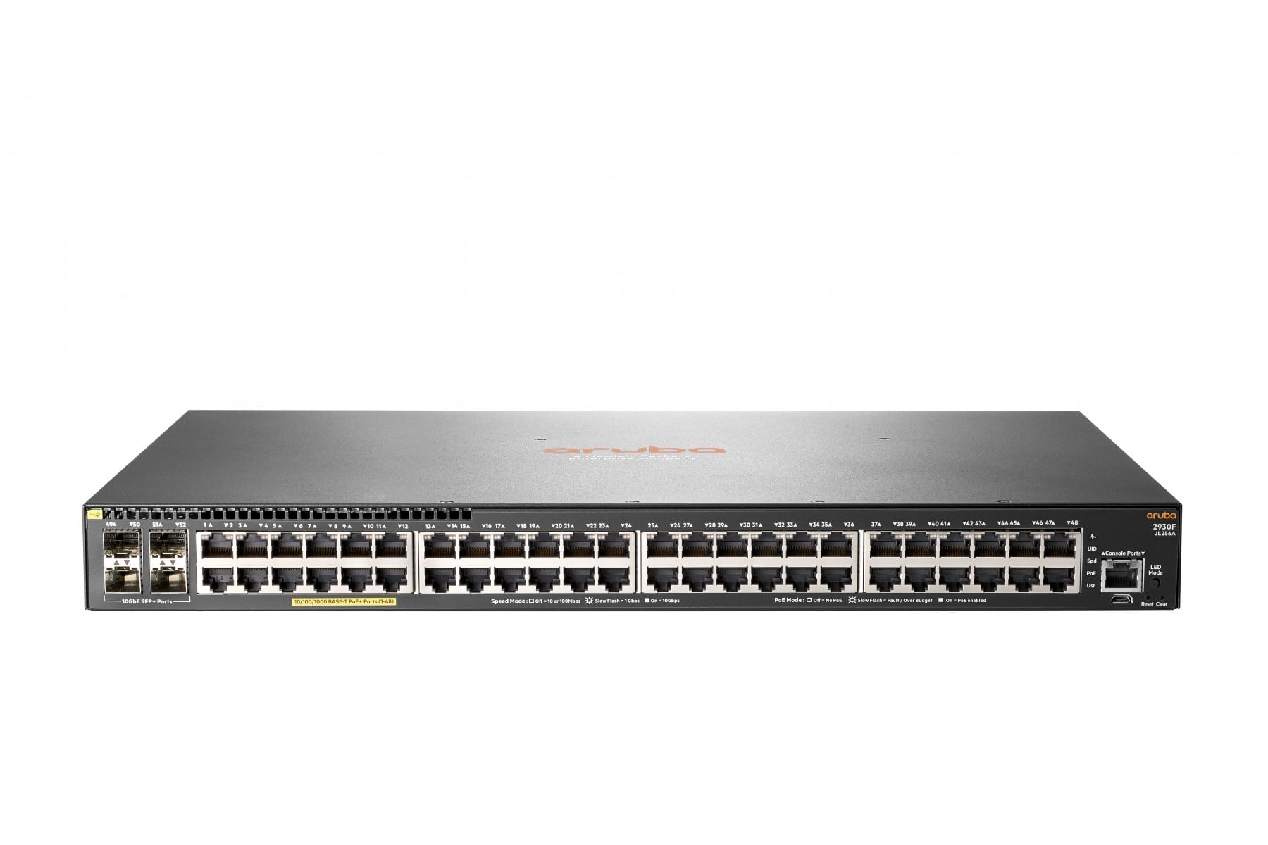 HPE Aruba 2930F Switch 48G PoE+ 4SFP+ Europe English