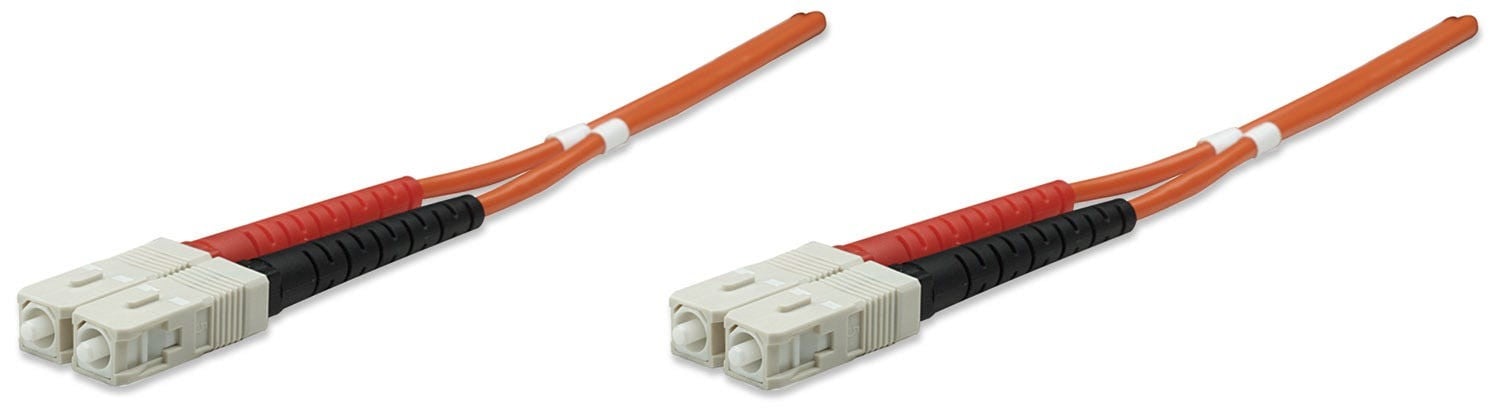 Intellinet 0.5m SC M/M câble de fibre optique OM2 Orange