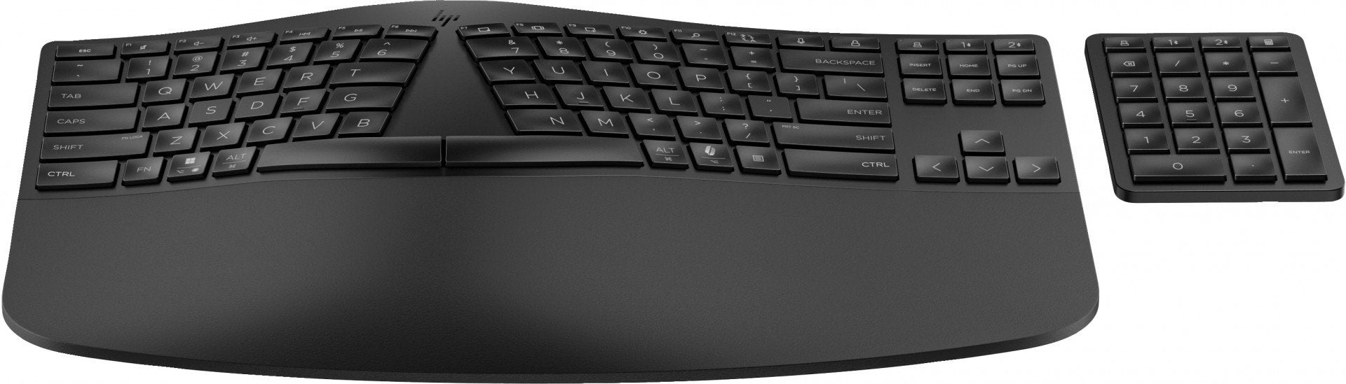 Clavier sans fil HP 965 ergonomique - récepteur USB + Bluetooth - noir QWERTY (7E756AA#ABB)