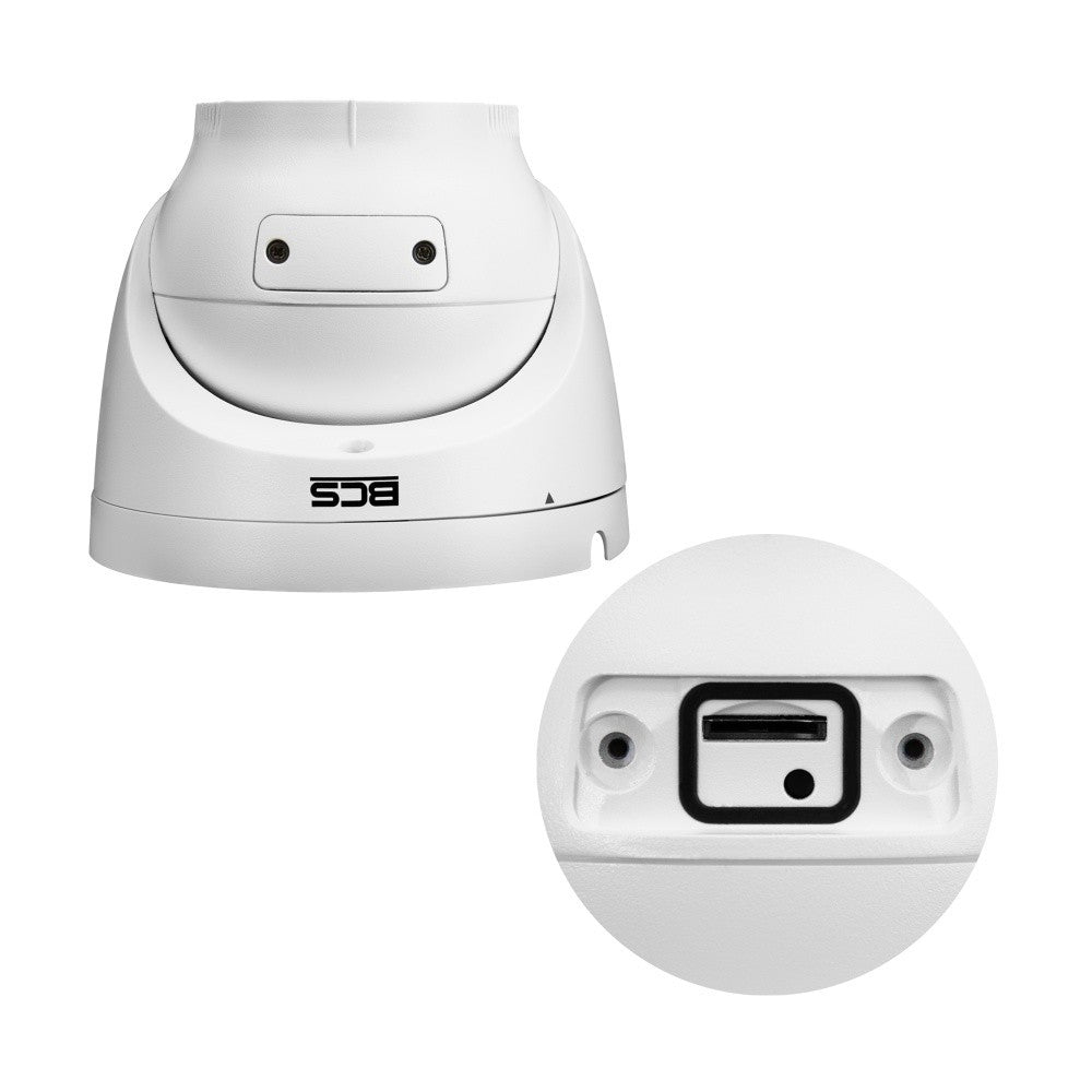 BCS BCS-P-EIP28FSR3L3-Ai2(2) Caméra dôme IP 8MP avec fonctionnalités intelligentes et technologie NightColor
