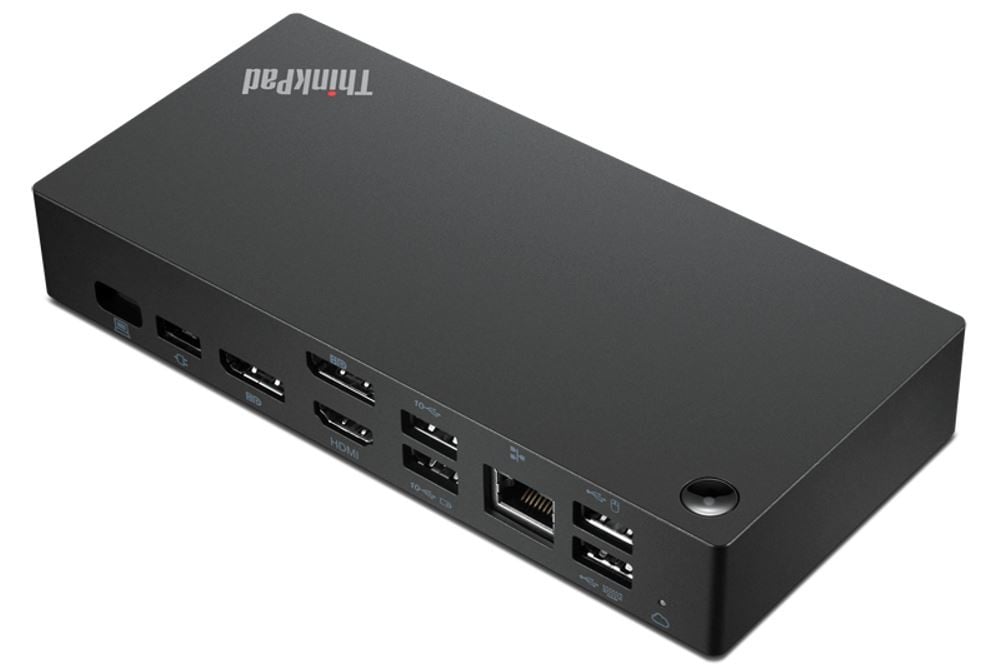 Lenovo 40B20135IT station d'accueil Avec fil USB 3.2 Gen 1 (3.1 Gen 1) Type-A + Type-C Noir