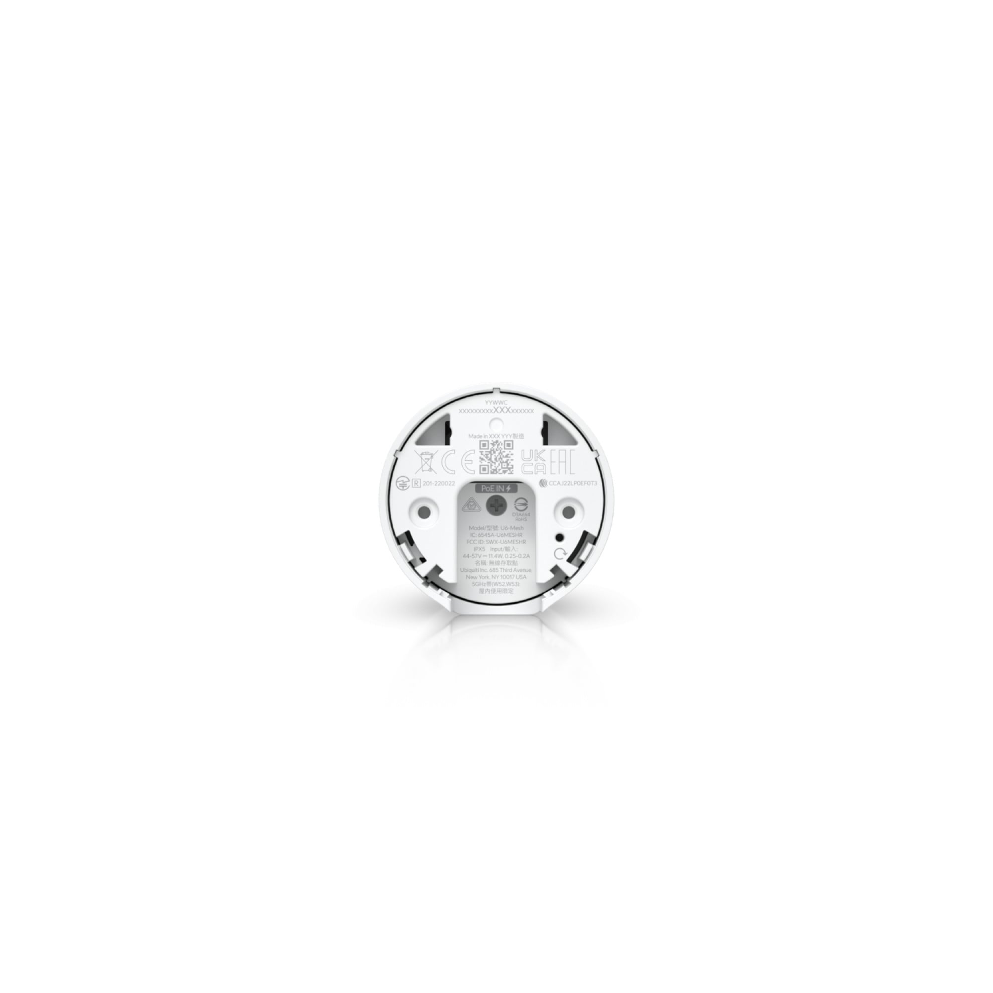 Ubiquiti Networks U6-Mesh 4800 Mbit/s Blanc Connexion Ethernet, supportant l'alimentation via ce port (PoE)