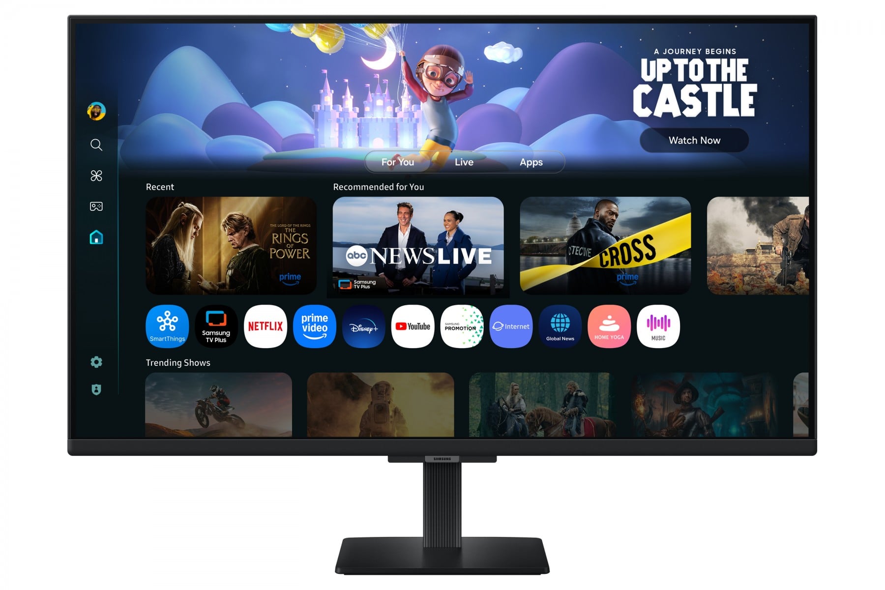 SAMSUNG LS32FM500EUXEN 32p FHD Smart Monitor M50F White Smart TV Apps Airplay 2HDMI
