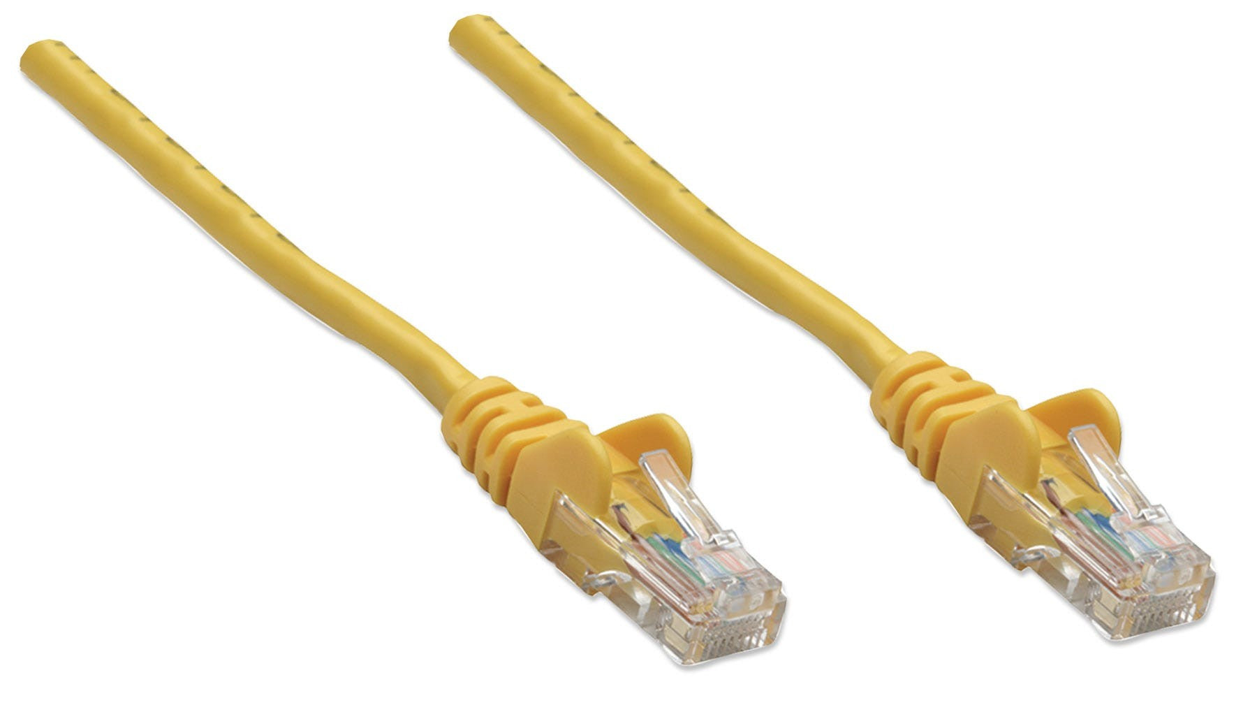 Intellinet RJ-45, M/M, 1m câble de réseau Jaune Cat5e U/UTP (UTP)