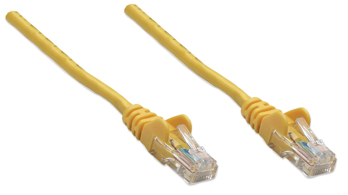 Intellinet RJ-45, M/M, 1m câble de réseau Jaune Cat5e U/UTP (UTP)