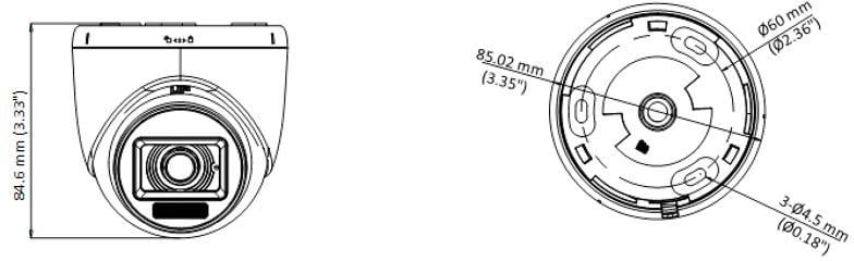 Hikvision DS-2CE76K0T-LPFS(2.8mm) 3K caméra dôme intérieure a audio et éclairage hybride intelligent, fixe