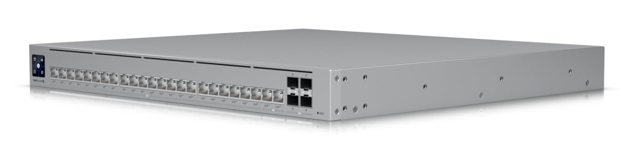 Ubiquiti UniFi Pro HD 24 PoE Géré L2/L3 2.5G Ethernet (100/1000/2500) Connexion Ethernet, supportant l'alimentation via ce port (PoE) 1U Gris