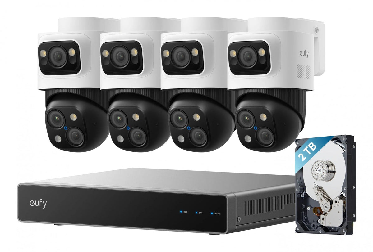 Eufy NVR Security System S4 Max Noir, Gris, Blanc
