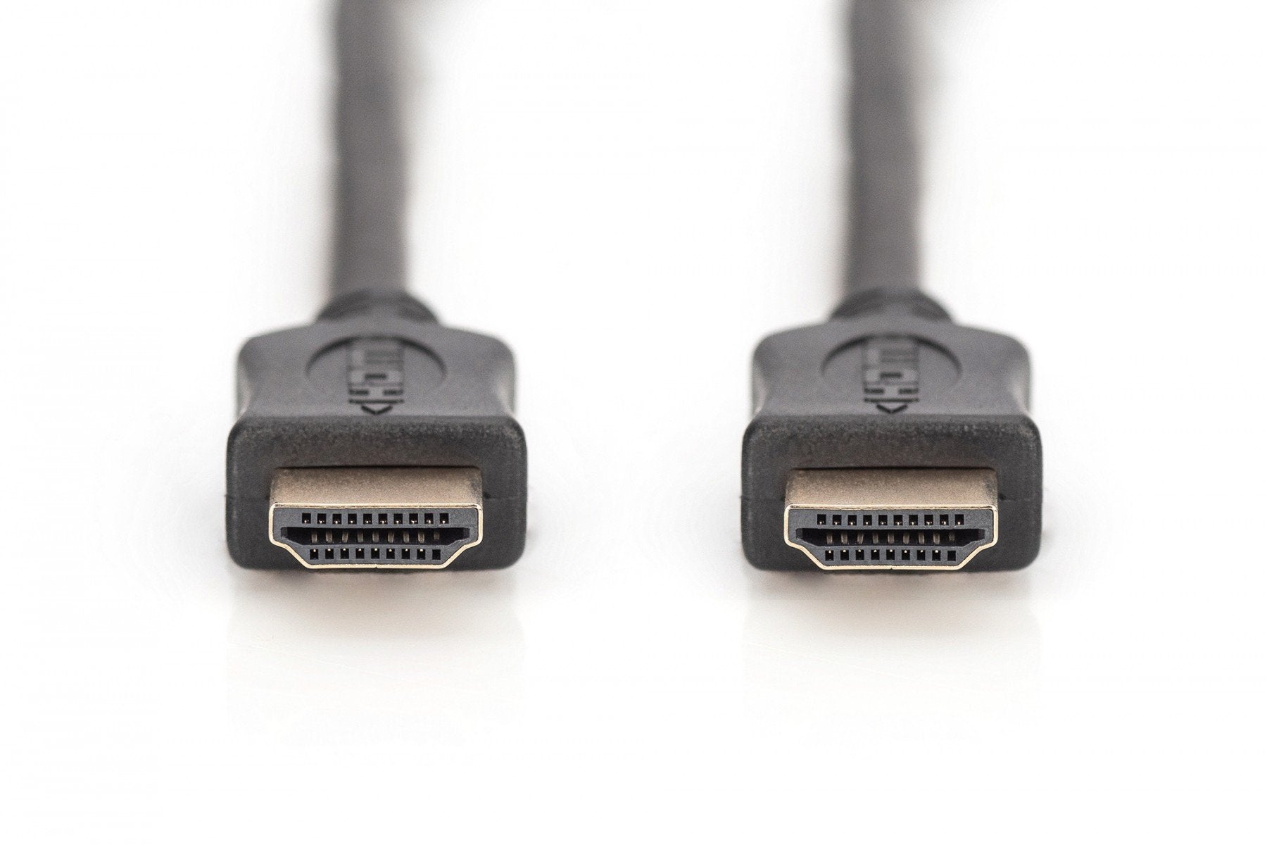 Digitus AK-330107-010-S Câble HDMI Haute Vitesse Ethernet 1m 4K 3D Plaqué Or Noir
