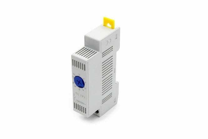 Thermostat NO normalement ouvert, réglable (pour contrôler les éléments de refroidissement), montage sur rail DIN
