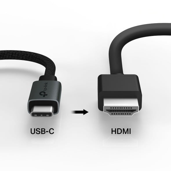 TP-LINK USB Type-C to HDMI Adapter 1x USB-C Connector 1x HDMI 4K 60Hz Port Plug and Play Fast Heat Dissipation