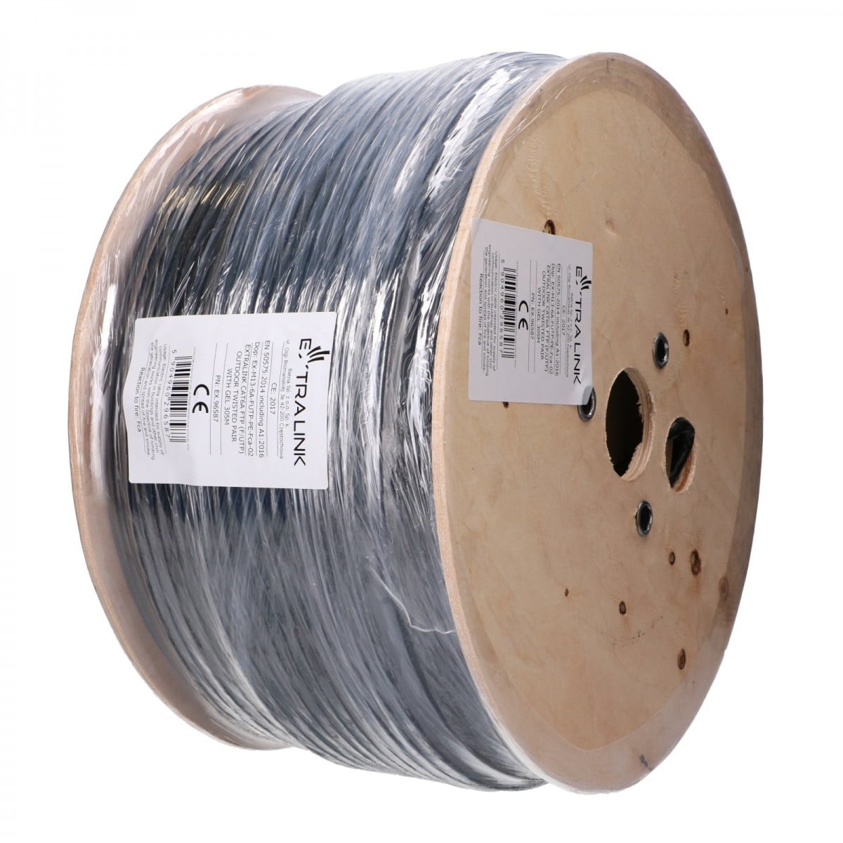 Extralink EX.96587 Câble réseau Cat6A F/UTP extérieur avec gel 305m