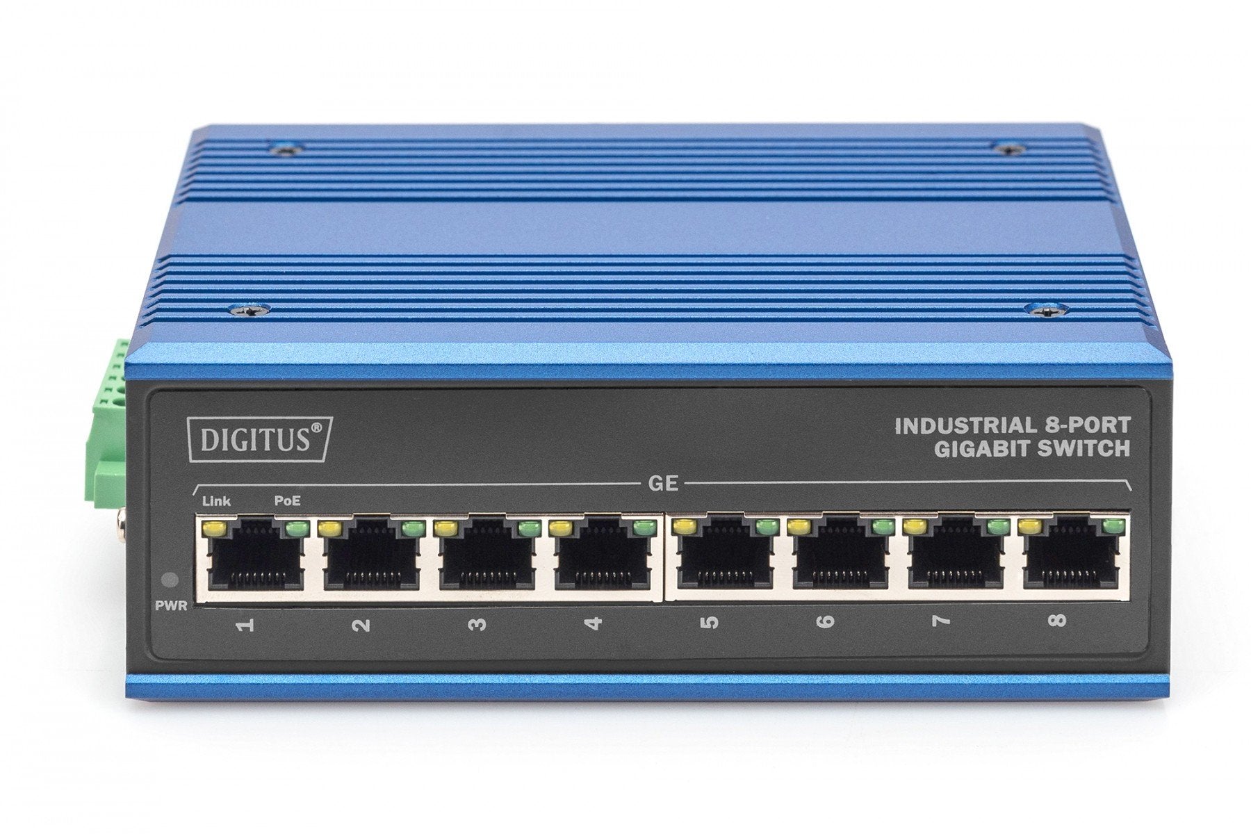 Digitus DN-651121 commutateur réseau Non-géré L2 Gigabit Ethernet (10/100/1000) Connexion Ethernet, supportant l'alimentation via ce port (PoE) Noir, Bleu