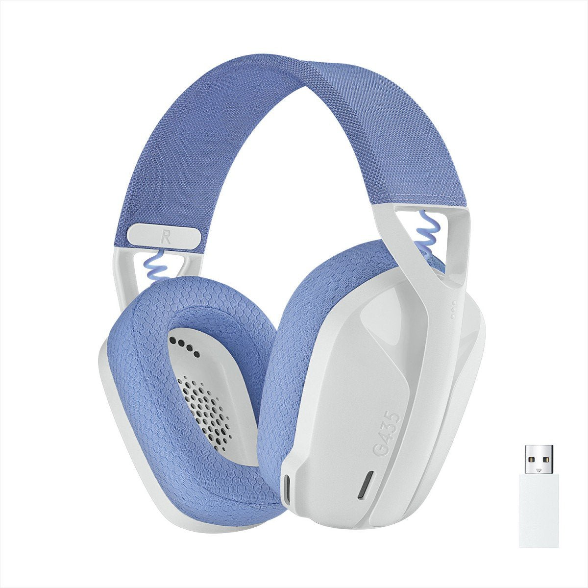 LOGITECH Lightspeed G435 Headset full size Bluetooth / 2.4 GHz radio frequency wireless white Discord Certified