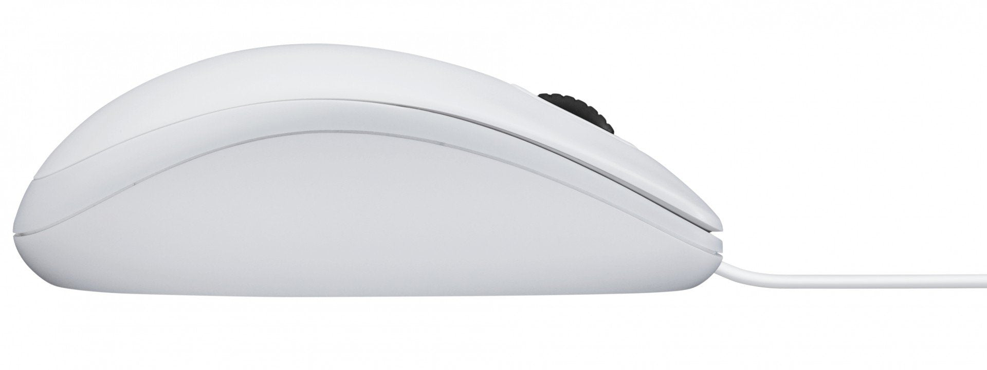 LOGITECH B100 Mouse right and left-handed optical 3 buttons wired USB white