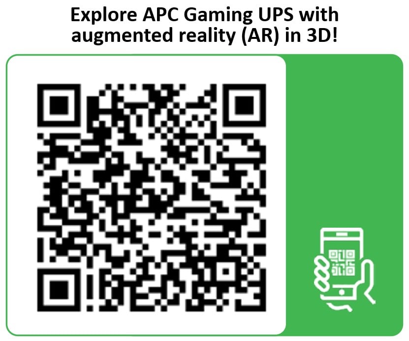 APC Back-UPS Pro UPS tower RGB lights AC 230V 1320Watt 2200VA 1-phase output connectors 6 Black midnight