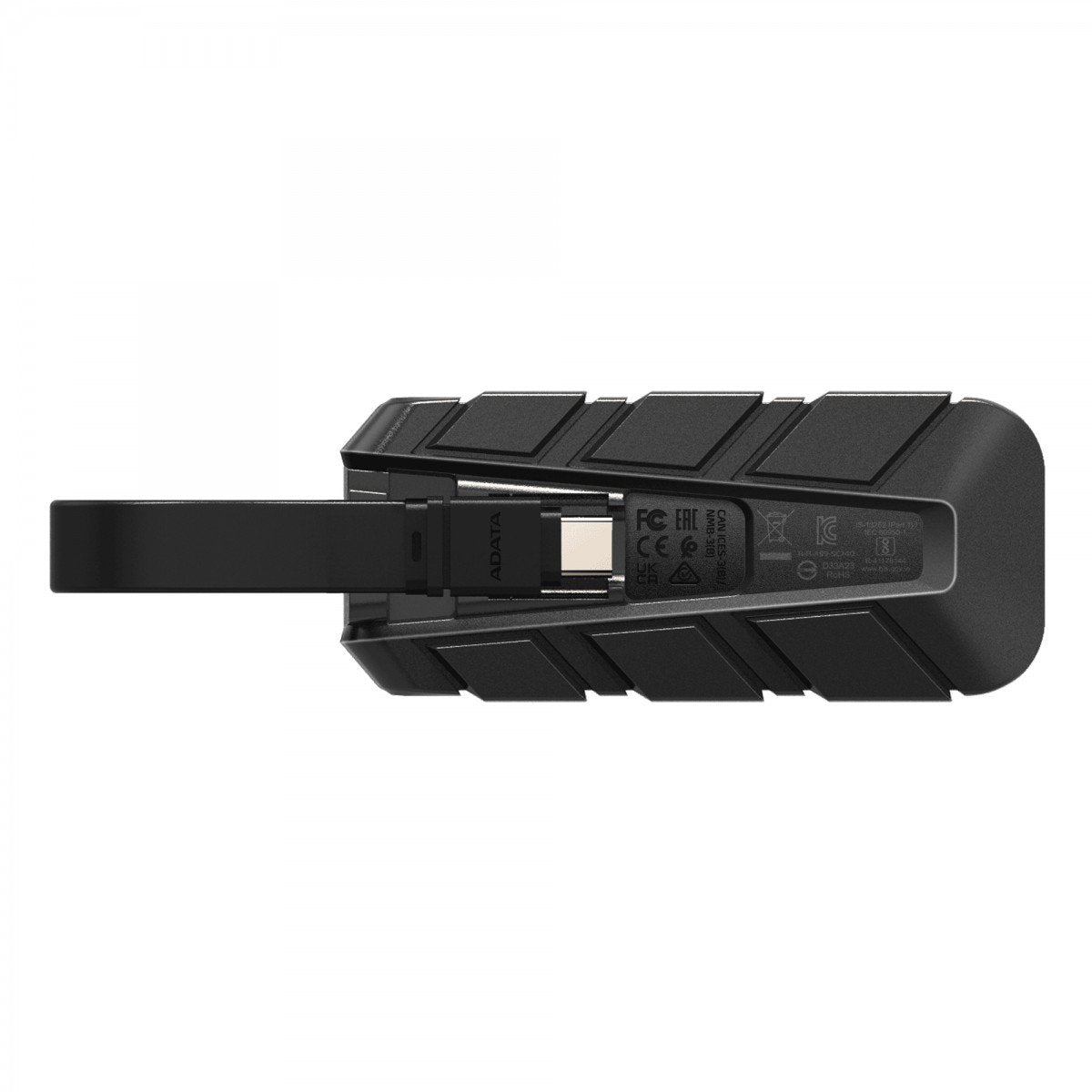 ADATA SSD Externe SC740 2 To Plug&Go bleu 1050/1000 MIL.STD USB Type-C 3.2 Gen 2 (3.1 Gen 2) Noir, Bleu