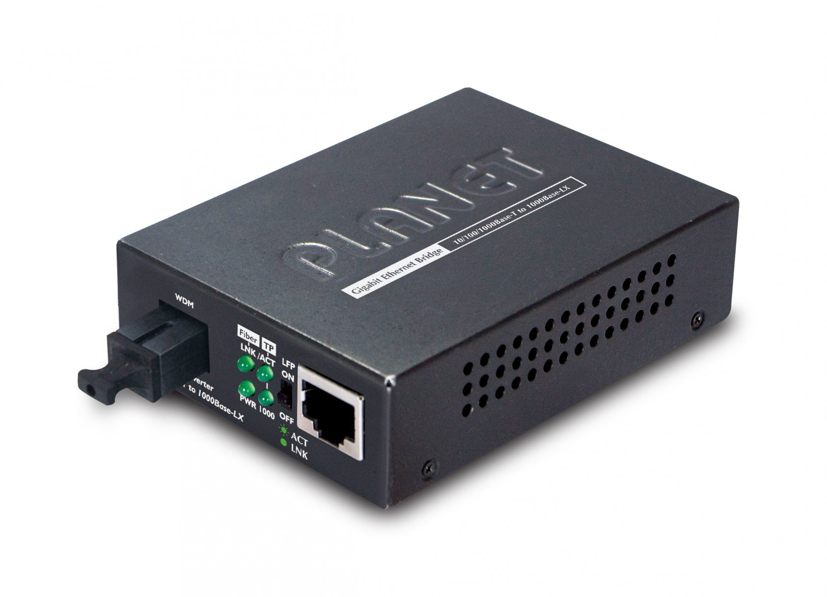 PLANET GT-806A15 convertisseur de support réseau 2000 Mbit/s 1310 nm Noir
