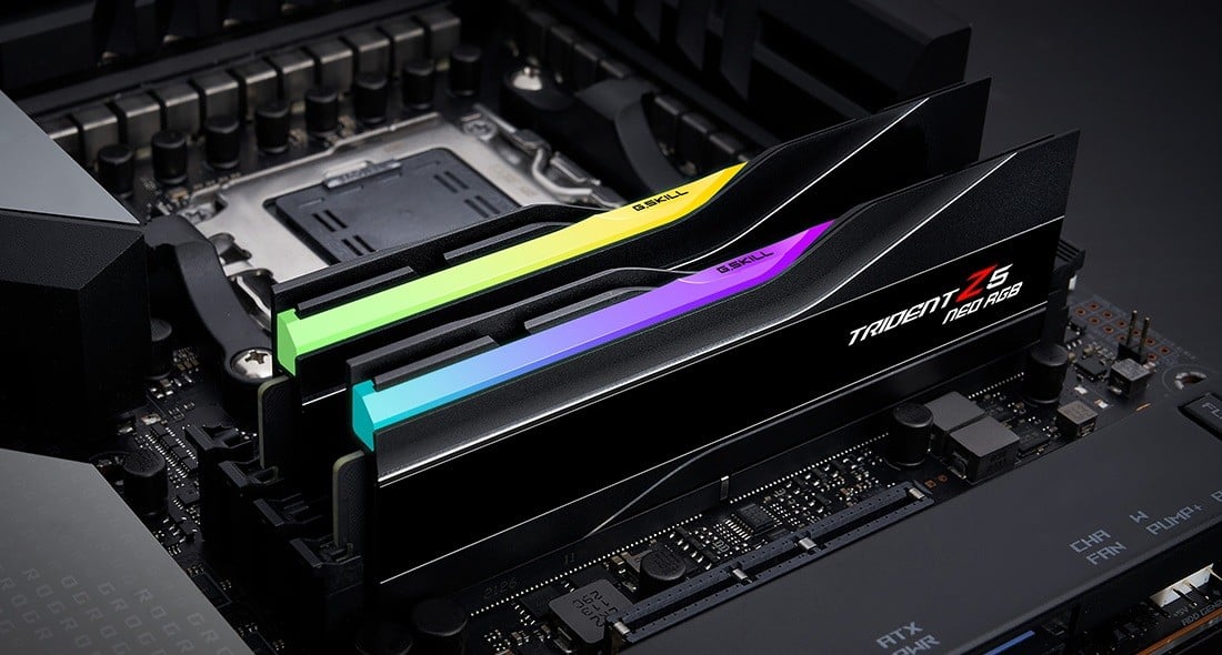 G.Skill Trident Z5 Neo RGB F5-6000J3038F16GX2-TZ5NR module de mémoire 32 Go 2 x 16 Go DDR5 288-pin DIMM