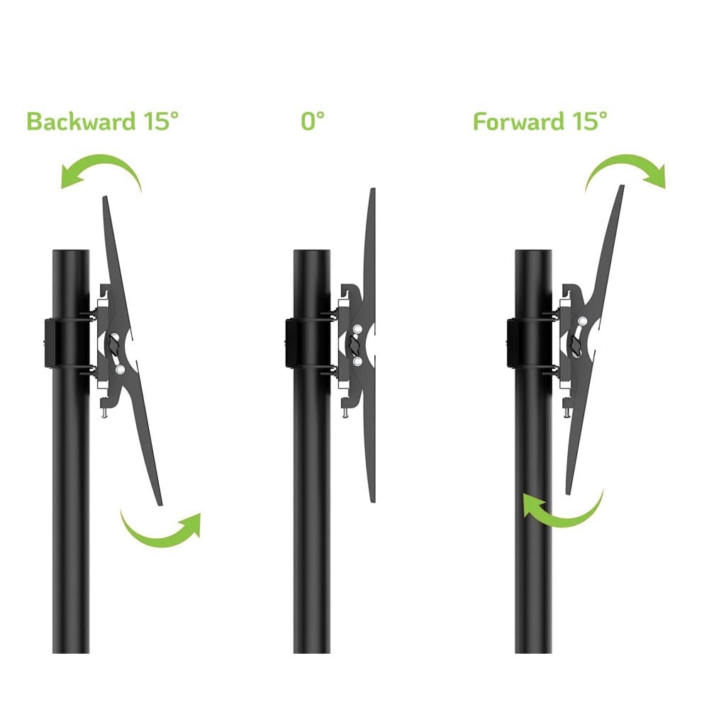 "Techly ICA-TR6 Support TV mobile 30-65"" jusqu'a 60kg étagere AV réglable"