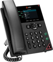 HP Poly VVX 250 4-Line IP Phone and PoE-enabled téléphone fixe Noir LCD