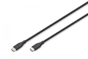Câble d'alimentation en silicone USB-C vers USB-C, USB 2.0 60W, 2 m, noir