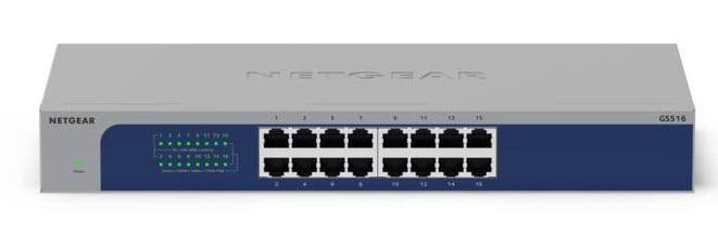 NETGEAR 16PT Gigabit Unmanaged Switch GS516