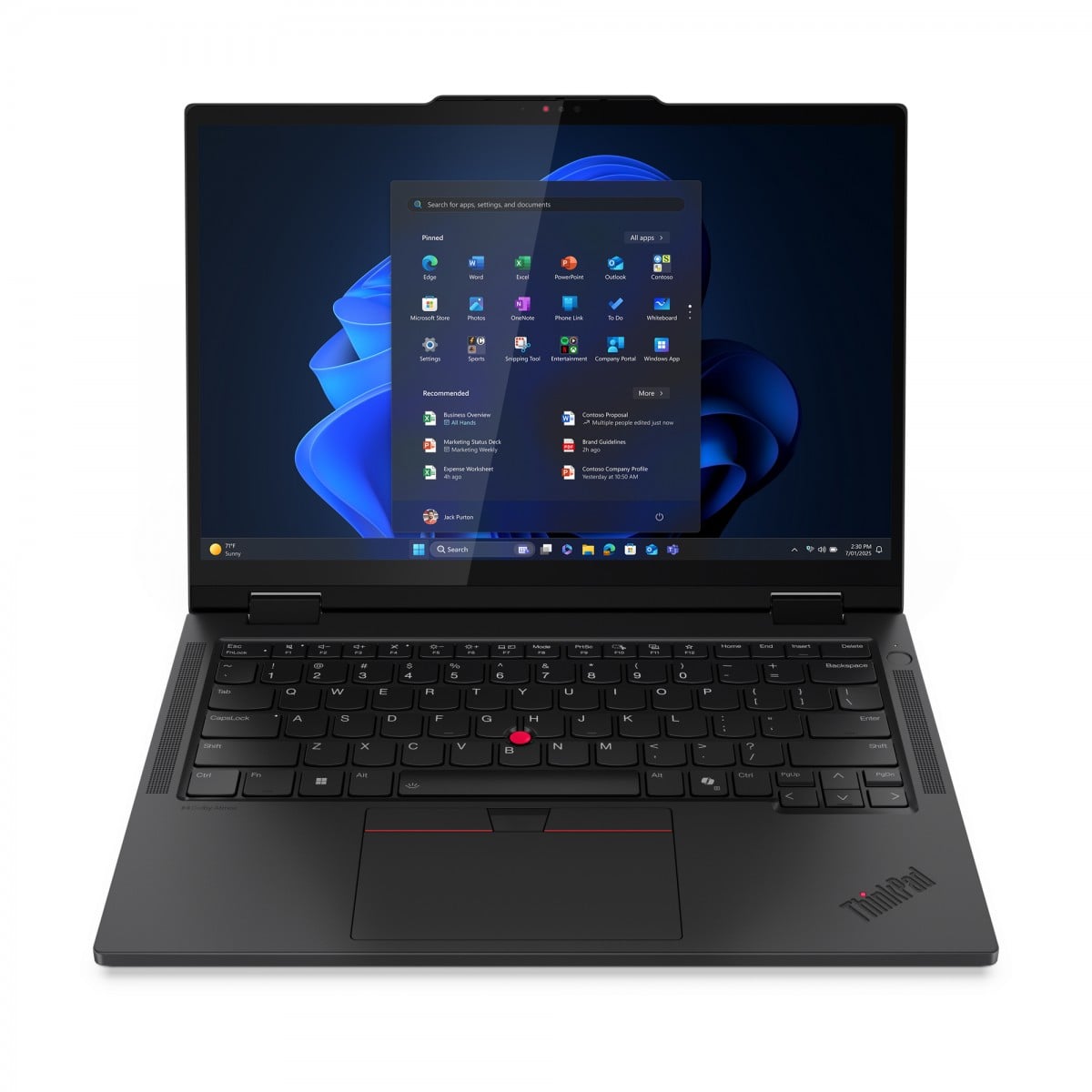 "Lenovo ThinkPad T14s 2-in-1 Gen 1 Intel Core Ultra 7 255U Hybride (2-en-1) 35,6 cm (14"") Écran tactile WUXGA 32 Go LPDDR5x-SDRAM 1 To SSD Wi-Fi 7 (802.11be) Win"