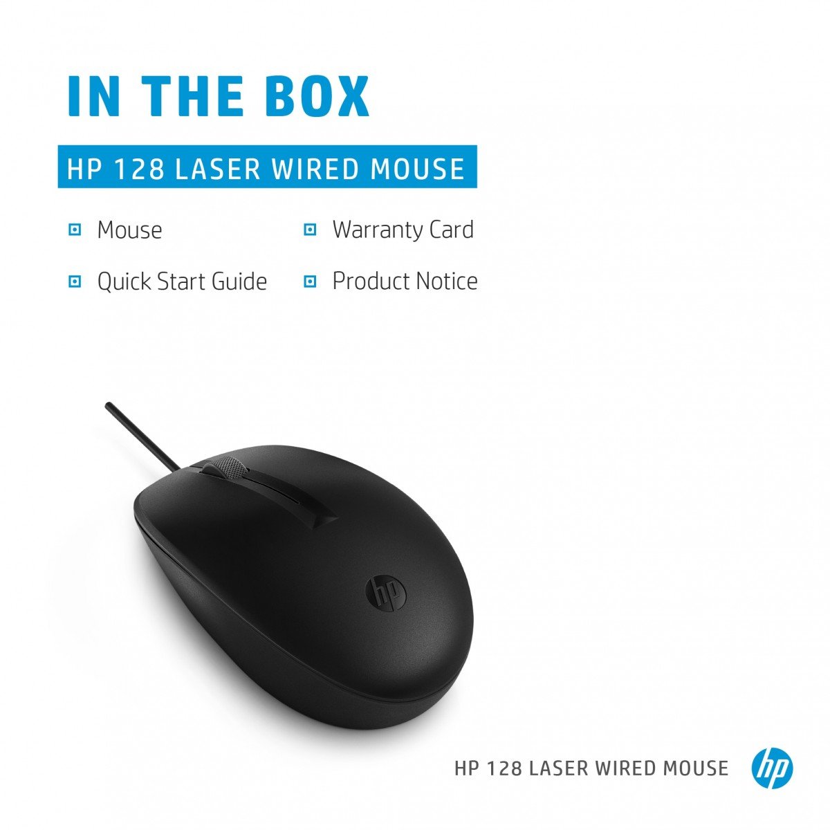 HP 128 laser wired mouse souris filaire