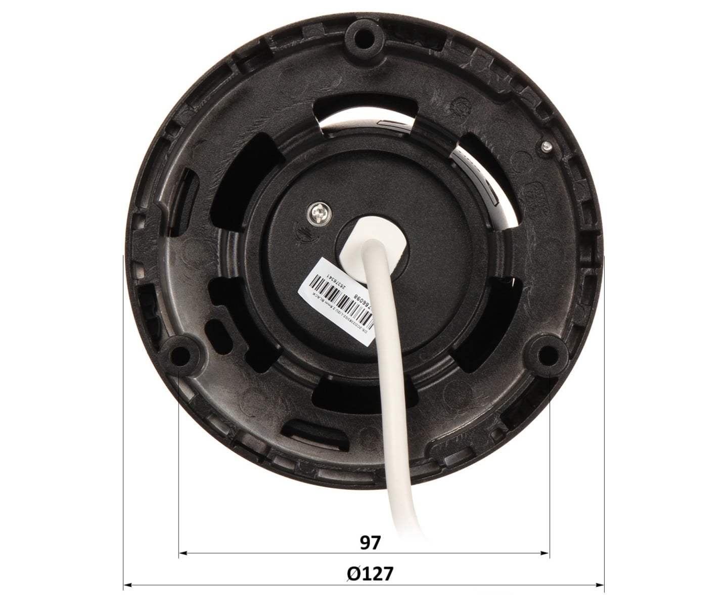 Hikvision DS-2CD2363G2-LI2U(2.8mm)(NOIR) Caméra réseau turret fixe 6 MP avec Acusense et éclairage hybride intelligent