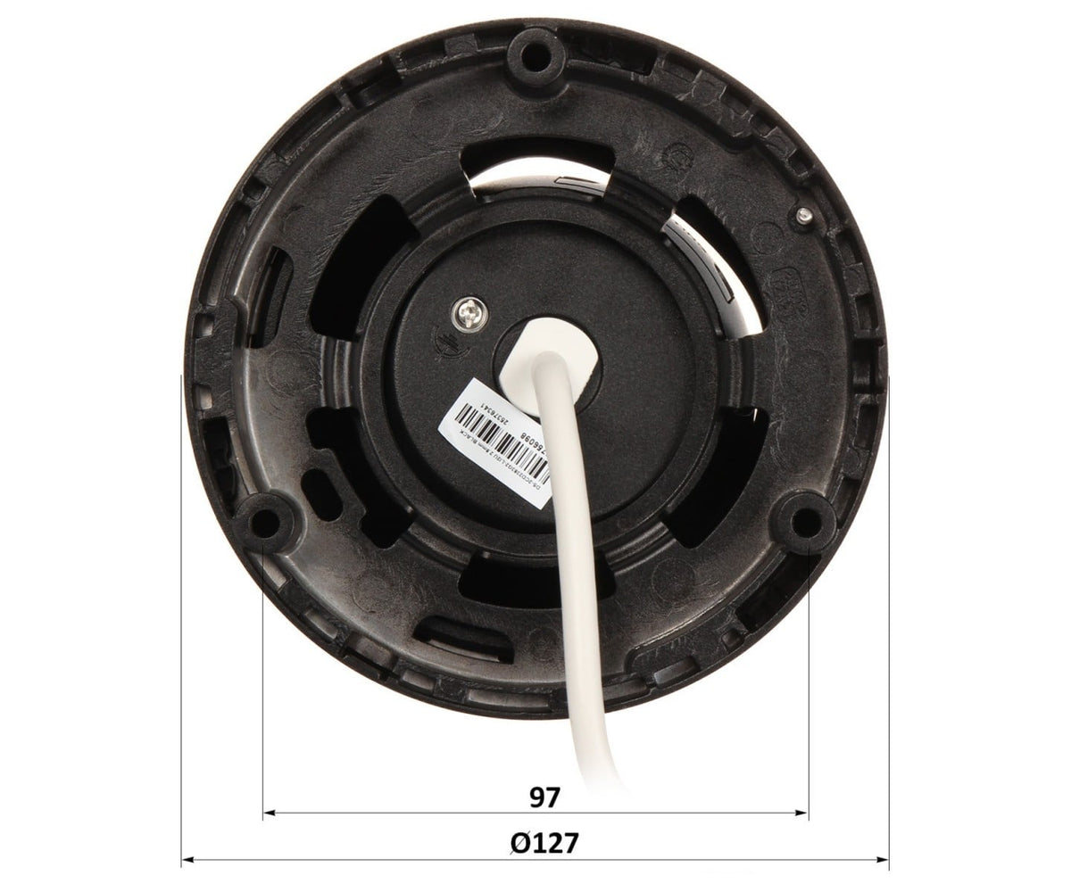 Hikvision DS-2CD2363G2-LI2U(2.8mm)(NOIR) Caméra réseau turret fixe 6 MP avec Acusense et éclairage hybride intelligent